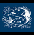 fishing logo vector image