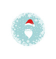 christmas card merry and happy new year vector image vector image