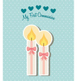 my first communion vector image vector image