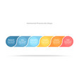 business infographics timeline with 6 steps vector image