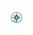 charting compass course guide health vector image