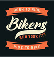 bikers new york city vector image vector image