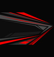 abstract red speed black shadow grey direction vector image vector image