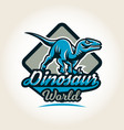 colourful emblem logo label the world vector image