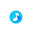 flat music note icon design music note symbol vector image