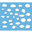 set of comic clouds vector image vector image