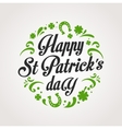 st patrics day poster vector image