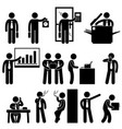business businessman employee worker office vector image vector image
