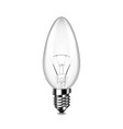 candle light bulb isolated on white vector image