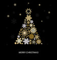 christmas decoration with fir tree vector image