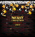 festive christmas and new year 2020 vector image vector image