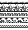 mehndi indian henna tattoo seamless pattern vector image