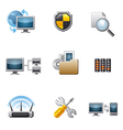 network icon set vector image vector image