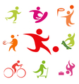 street sport icons collection vector image vector image