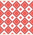 embroidery seamless pattern flowers vector image