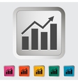 graph single icon vector image vector image