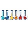 infographic color measurement element progress vector image vector image