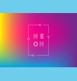 neon gradient ui ux background trendy web color vector image