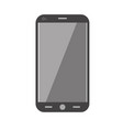 realistic mobile phone isolated on white vector image