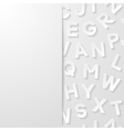 abstract background with alphabet vector image