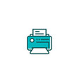 printer line icon linear style sign for mobile vector image