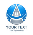 realty logo design concept and idea real estate vector image vector image