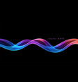abstract colorful flowing wave lines vector image vector image