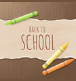 hand drawn back to school greetings label - back vector image vector image