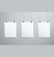 isolated picture frames hanging on wall vector image vector image