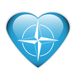 nato flag vector image vector image