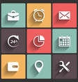 application web icons in flat design vector image vector image