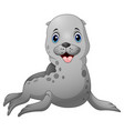 Cute baby seal cartoon Royalty Free Vector Image