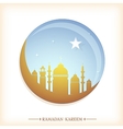 ramadan greeting card vector image