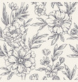 vintage floral pattern concept vector image vector image