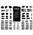 painted grunge stripes set vector image