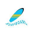 surfboard graphic design template vector image