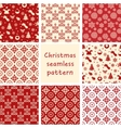 christmas seamless floral vector image