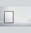 isolated picture frame on wall vector image vector image