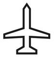 plane icon air travel symbol airport sign vector image vector image