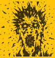 screaming monster from your nightmares vector image