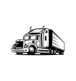 tow truck trailer logo transportation vector image