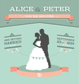 wedding invitation 2 s vector image vector image