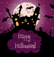 halloween greeting card vector image