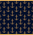 seamless pattern with golden anchors vector image vector image