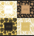 set of design elements for packaging and seamless vector image