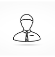 human line icon vector image vector image