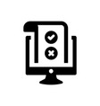 online checklist icon vector image vector image