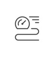 speed line icon vector image vector image