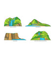 indonesia landmarks bali lombok islands in line vector image