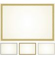 set of ornament frames vector image vector image